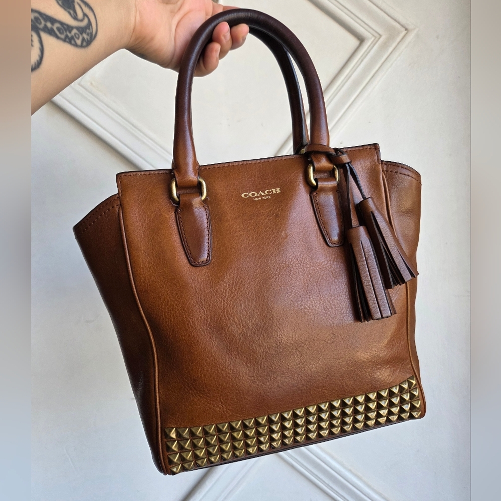 Coach Mini Tanner Studded Legacy Bag🤎